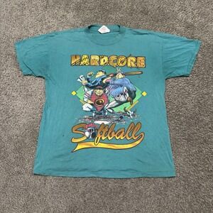 Vintage 80s/90s Super Rare SSI Softball Hardcore Shirt  Sports Fan - Size L